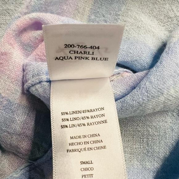 RAILS WOMENS PLAID LING SLEEVE CHARLI SHIRT SIZE SMALL - Picture 8 of 12